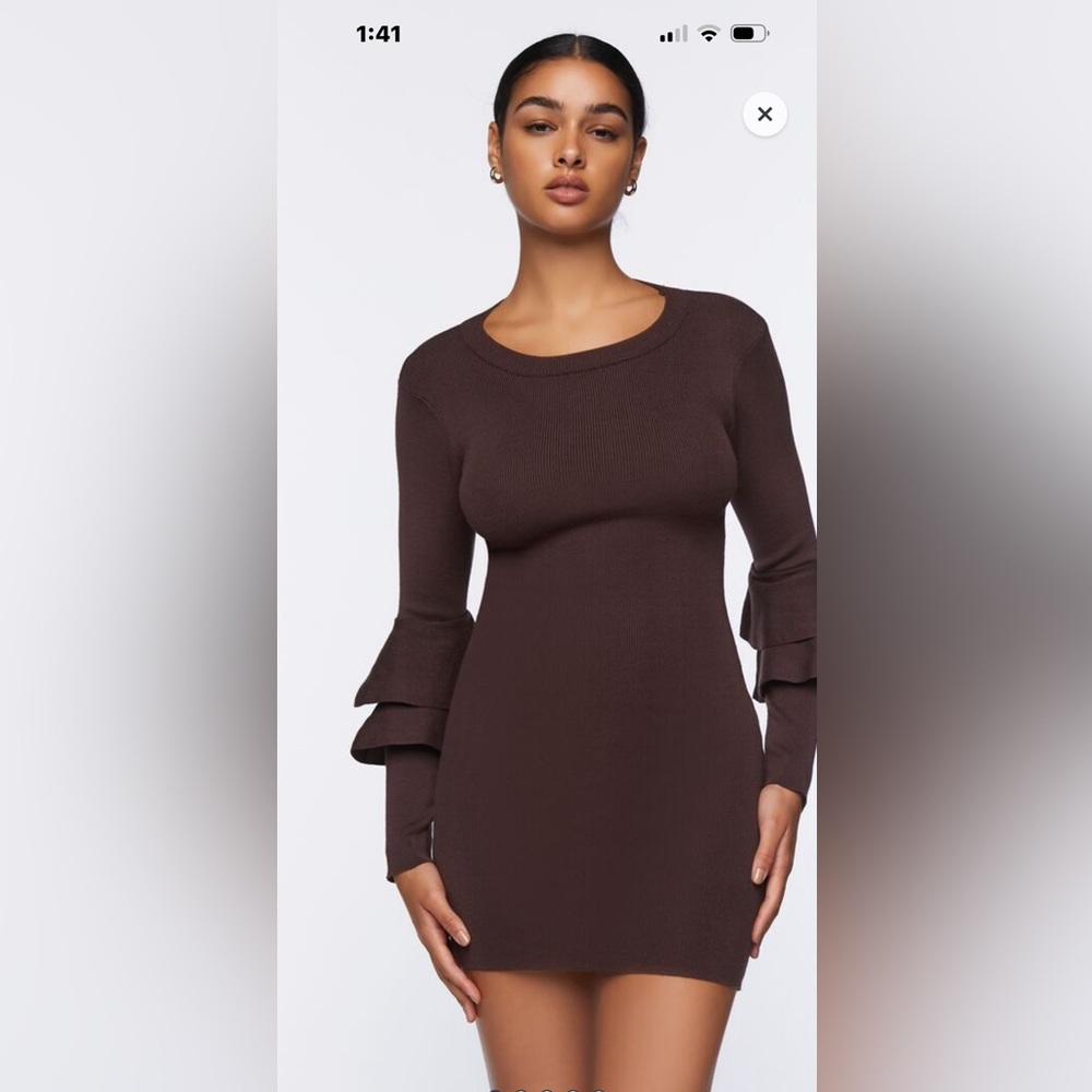 Very flattering dress Forever 21 size Large NEW Never worn!